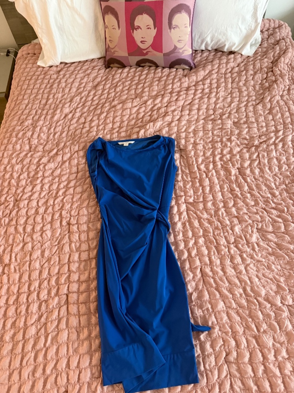 Dianna von  Firstenberg blue dress